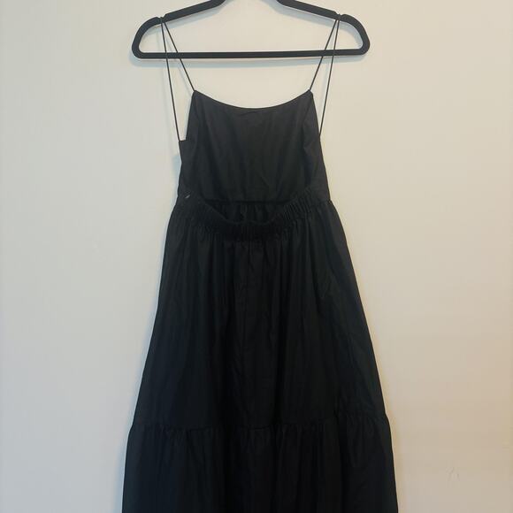 Commense Dress Womens Extra Small Black Maxi Tiered Spaghetti Open Back NEW - Picture 10 of 12